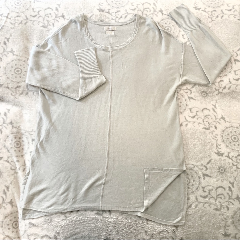 Van Heusen Crew Neck Sweater in Lightest Gray